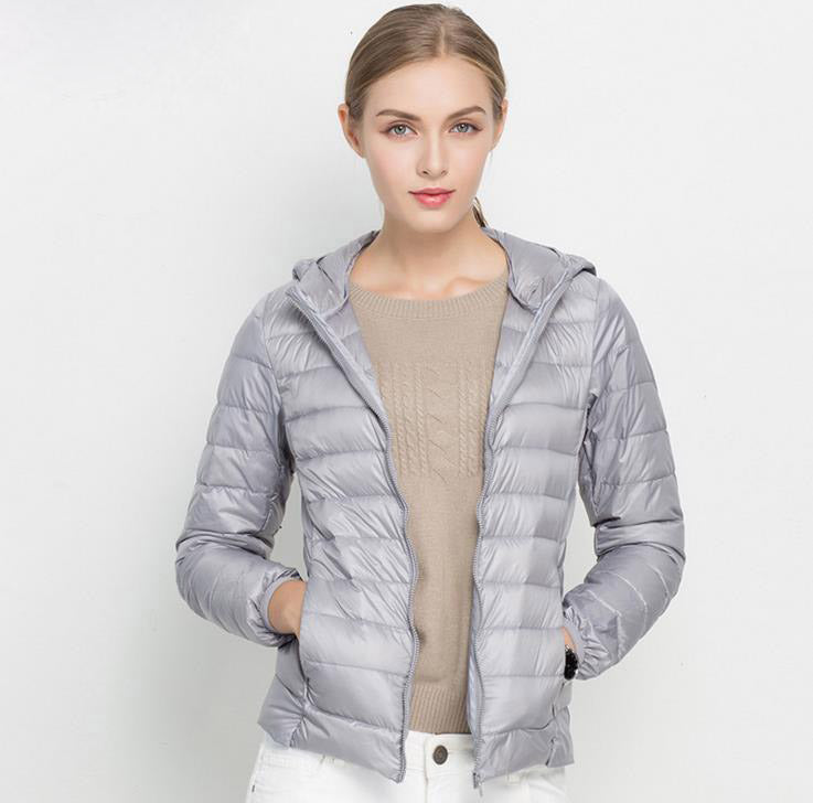Daunenjacke Mit Reißverschluss Für Damen | Winter