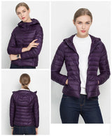 Daunenjacke Mit Reißverschluss Für Damen | Winter