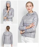 Daunenjacke Mit Reißverschluss Für Damen | Winter