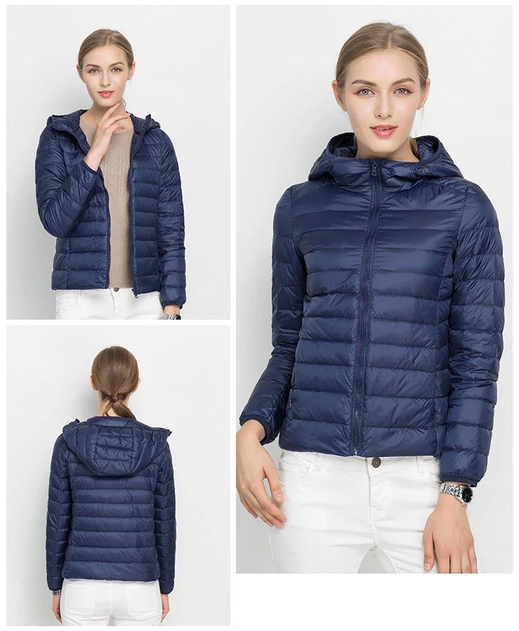 Daunenjacke Mit Reißverschluss Für Damen | Winter