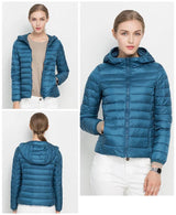 Daunenjacke Mit Reißverschluss Für Damen | Winter
