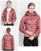 Daunenjacke Mit Reißverschluss Für Damen | Winter