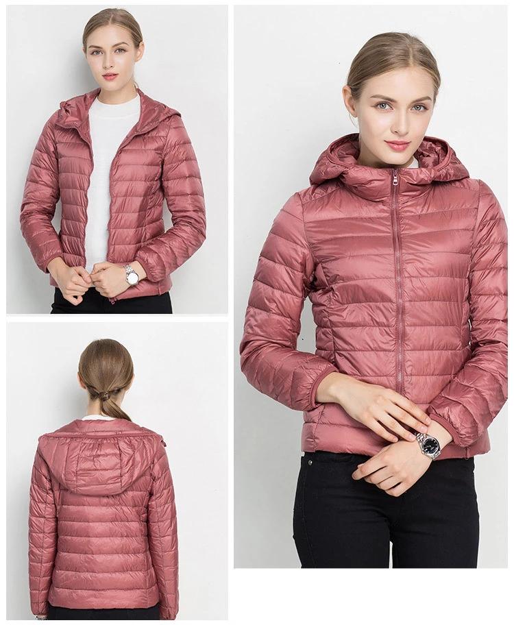 Daunenjacke Mit Reißverschluss Für Damen | Winter