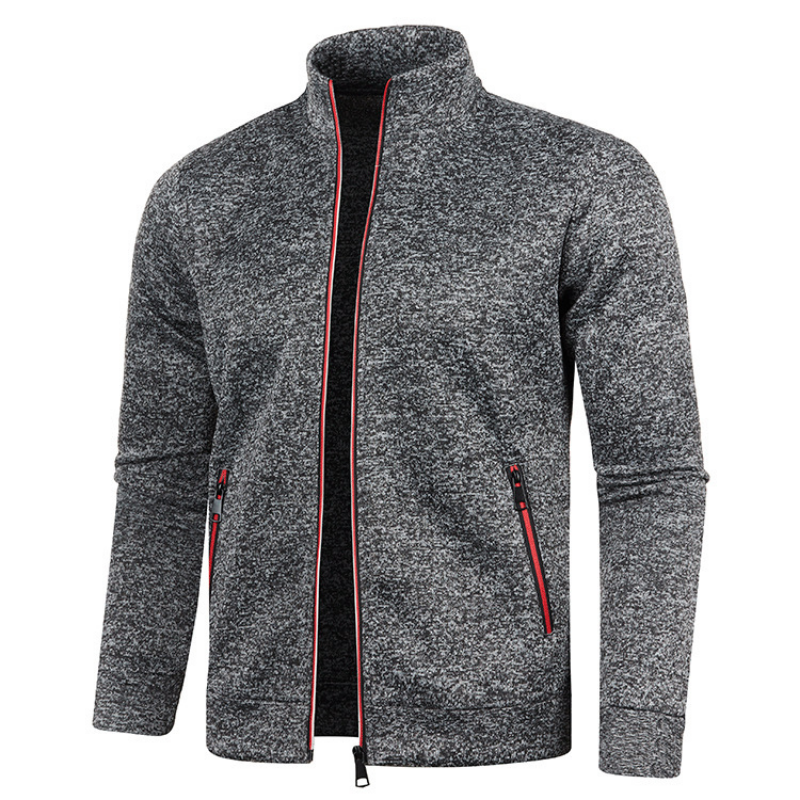 Lässige Winterjacke Mit Reißverschluss Für Herren | Stehkragen