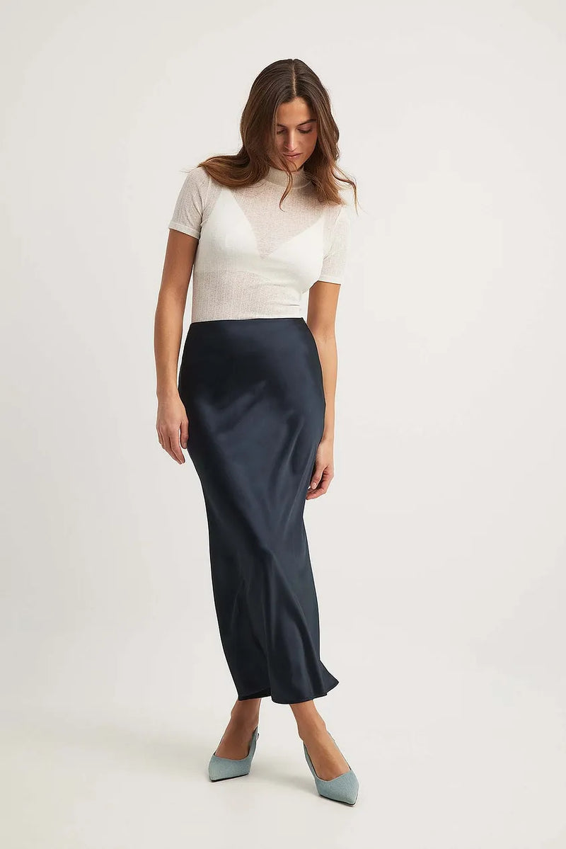 Damen Maxirock in Uni-Farbe | Stilvoll