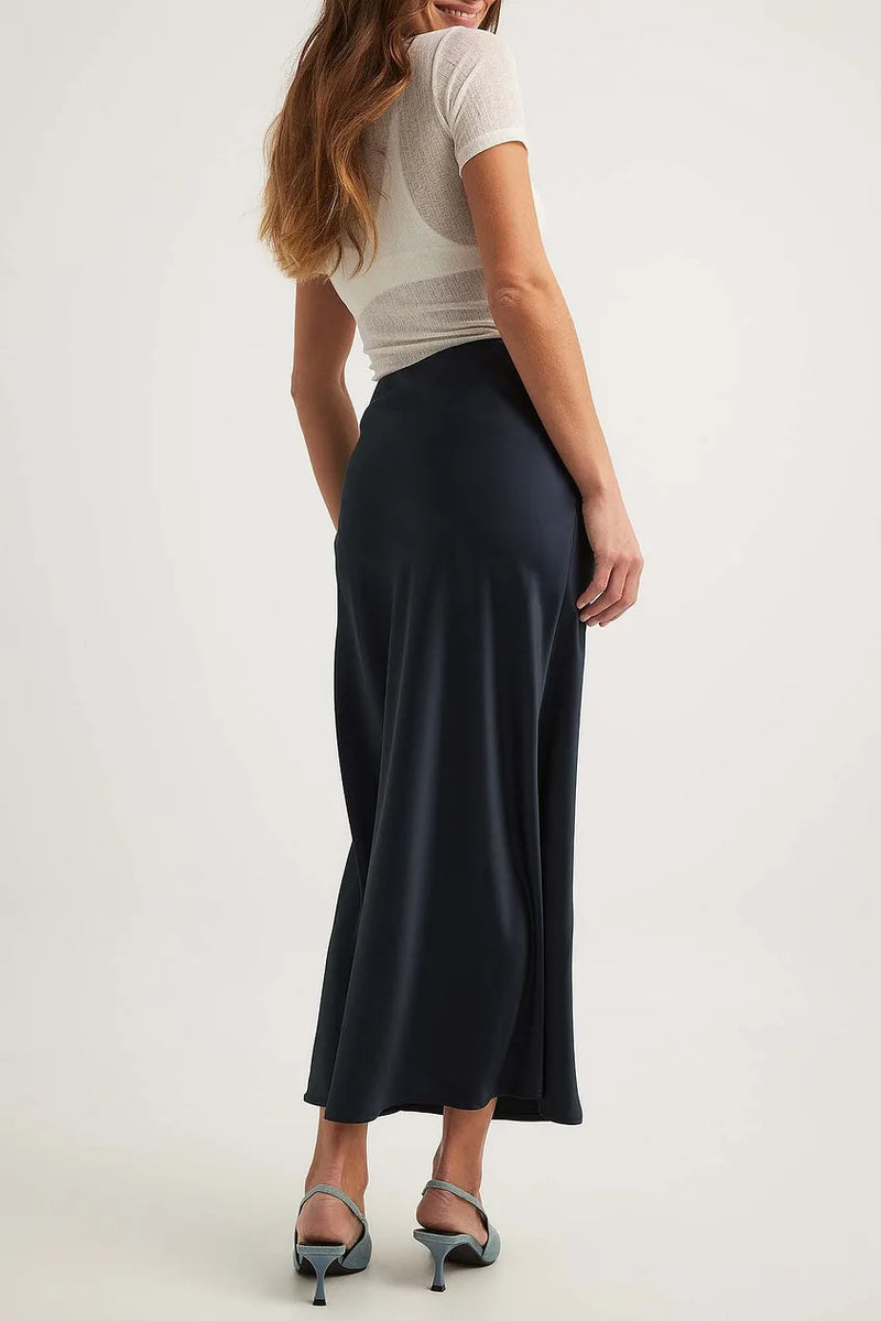 Damen Maxirock in Uni-Farbe | Stilvoll