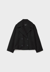 Kurze Damenjacke | Knopfdetail