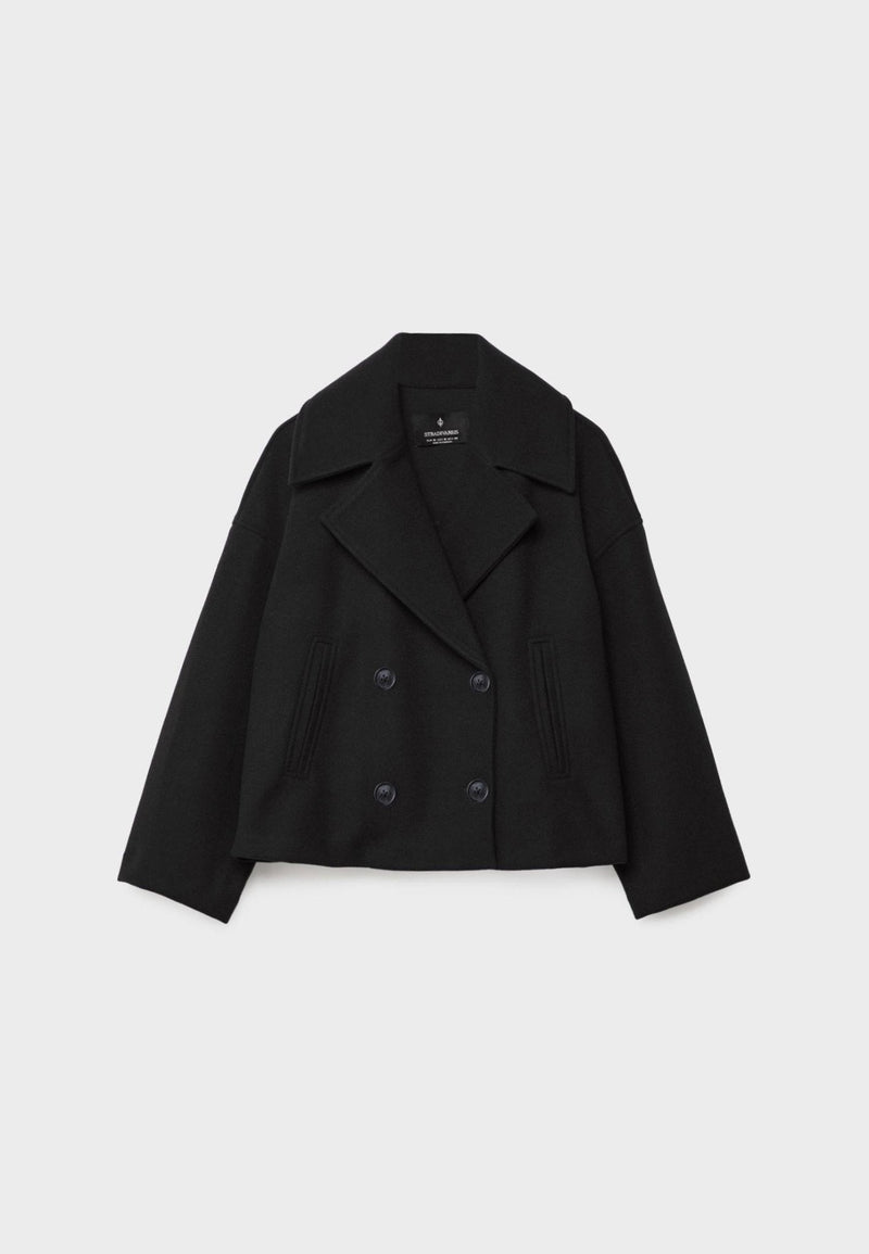 Kurze Damenjacke | Knopfdetail