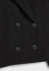 Kurze Damenjacke | Knopfdetail