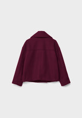 Kurze Damenjacke | Knopfdetail