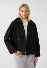 Kurze Damenjacke | Knopfdetail