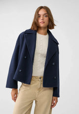 Kurze Damenjacke | Knopfdetail