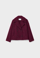 Kurze Damenjacke | Knopfdetail