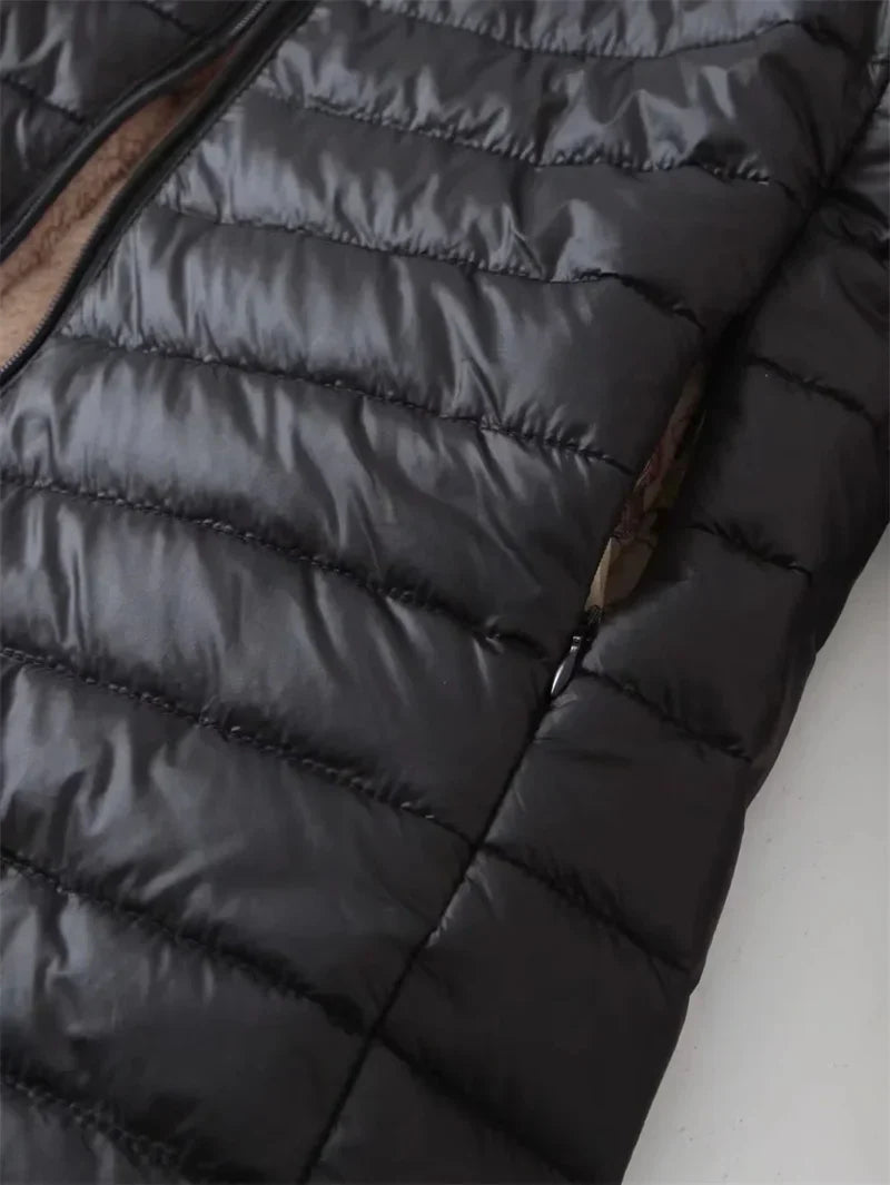 Damen Loose Fit Daunenjacke Mit Kapuze | Lässig