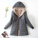 Damen Loose Fit Daunenjacke Mit Kapuze | Lässig