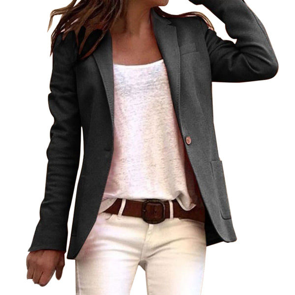 Langarm-Blazer Für Damen | Mit Knopf