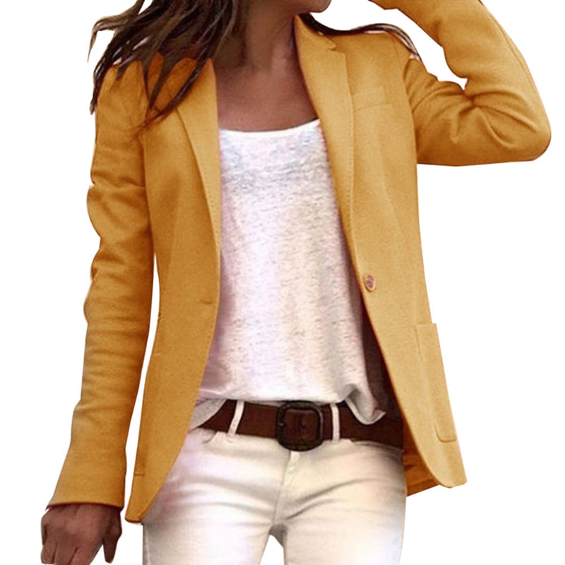 Langarm-Blazer Für Damen | Mit Knopf