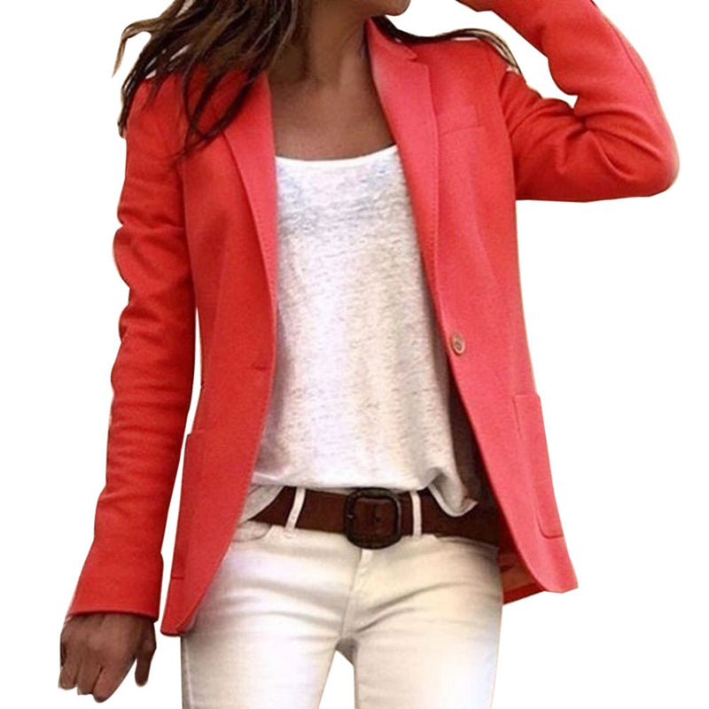Langarm-Blazer Für Damen | Mit Knopf