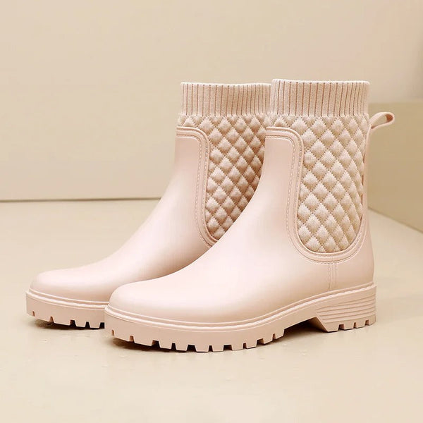 Damen Stiefeletten | Strickbund