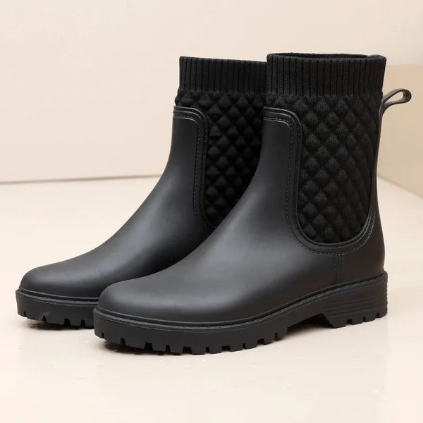 Damen Stiefeletten | Strickbund