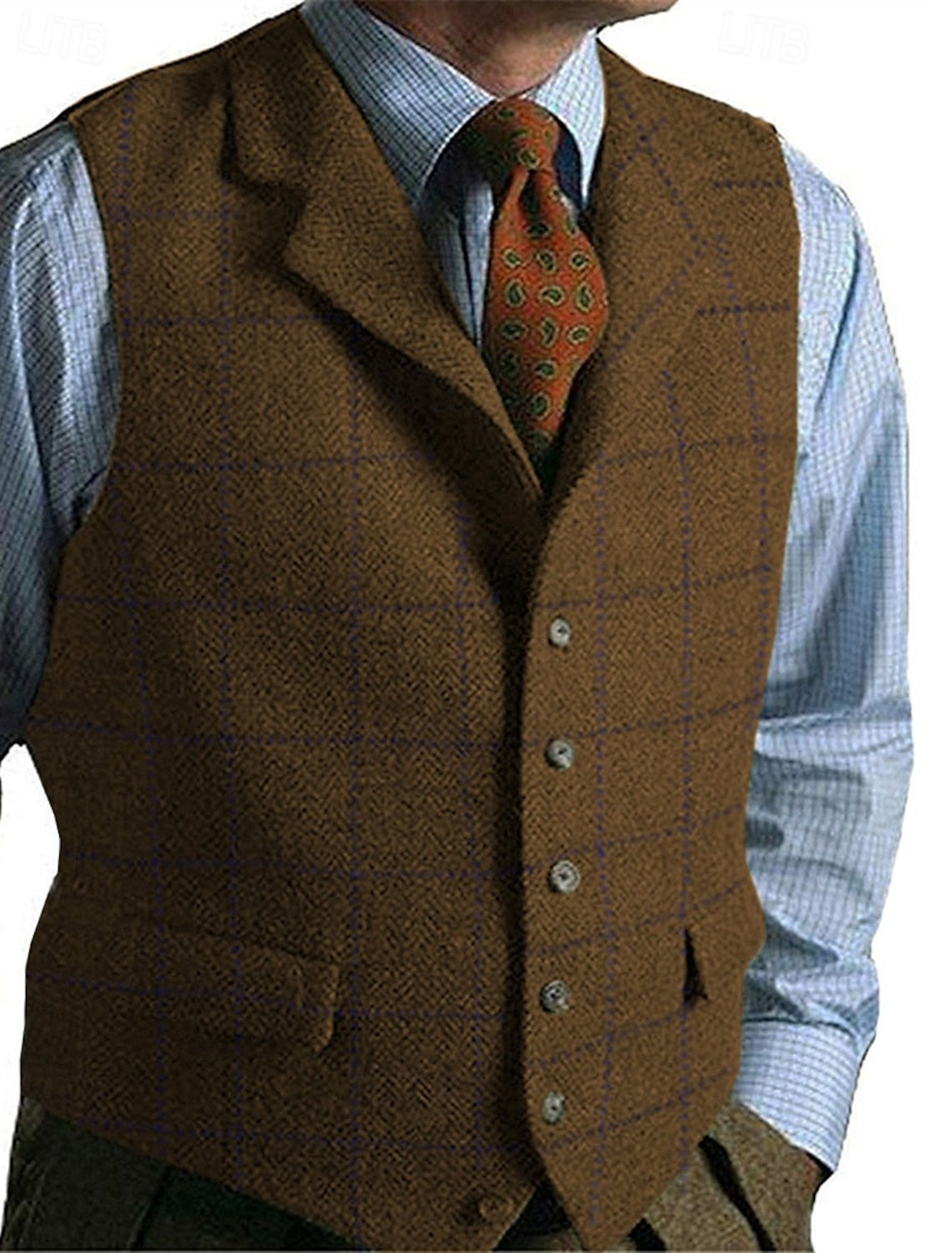 Karierte Herren Weste | Formal