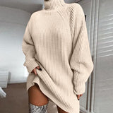 Strickkleid Für Den Winter | Rollkragen