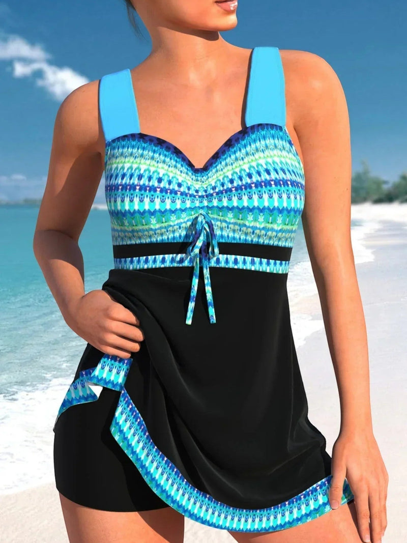 Eleganter Bedruckter Tankini Für Frauen | Sommer