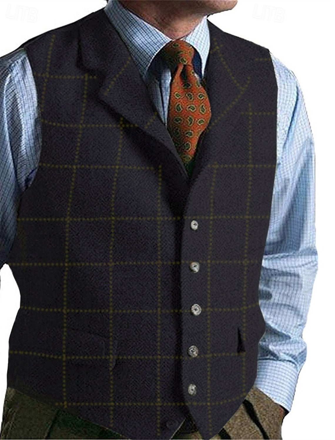 Karierte Herren Weste | Formal