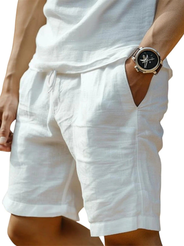 George | Kurze Leinenhose Für Herren