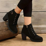 Trendige Damen Stiefeletten | Reißverschluss