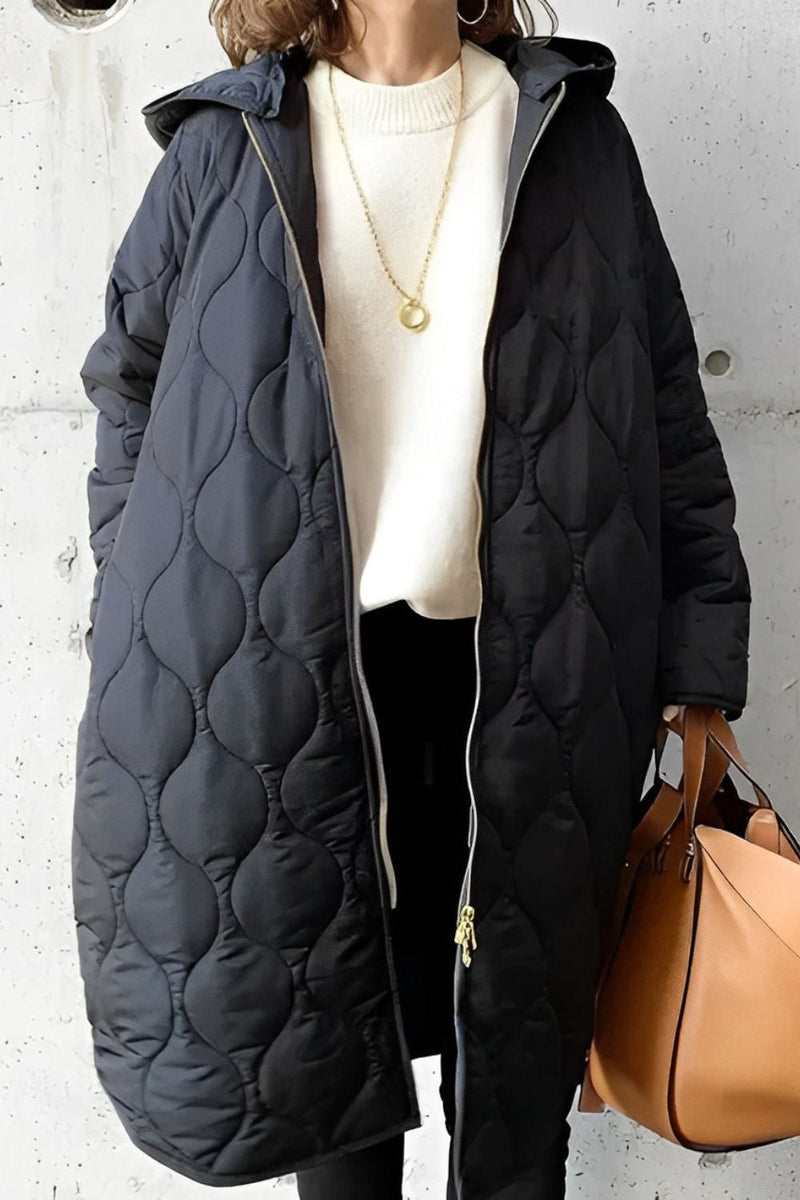 Elfrea - Lässiger Parka-Mantel mit Kapuze