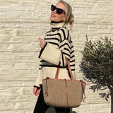 Milena - Gestreifter Rollkragenpullover