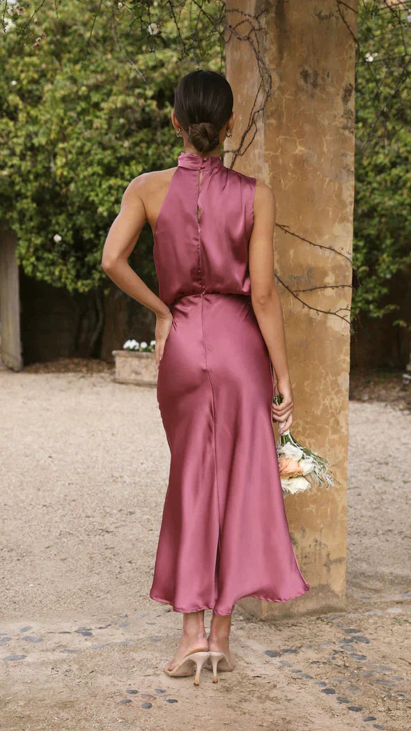 Mirjam - Glänzendes Maxikleid