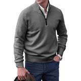 Ricky - Eleganter Kaschmirpullover mit Reißverschluss