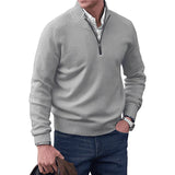 Ricky - Eleganter Kaschmirpullover mit Reißverschluss