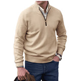 Ricky - Eleganter Kaschmirpullover mit Reißverschluss