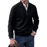 Ricky - Eleganter Kaschmirpullover mit Reißverschluss