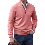 Ricky - Eleganter Kaschmirpullover mit Reißverschluss