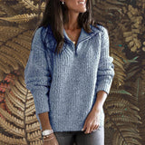 Manika - Oversize-Pullover mit Reißverschluss