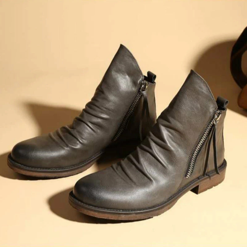 Haylom - Stilvolle Stiefel Mit Reißverschluss
