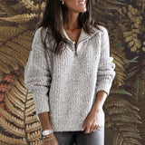 Manika - Oversize-Pullover mit Reißverschluss