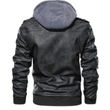 Jacob - Lederjacke mit Kapuze