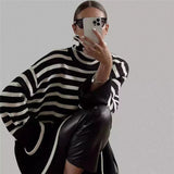 Milena - Gestreifter Rollkragenpullover
