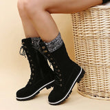 Aurelia - Plüsch Mid-Calf Stiefel