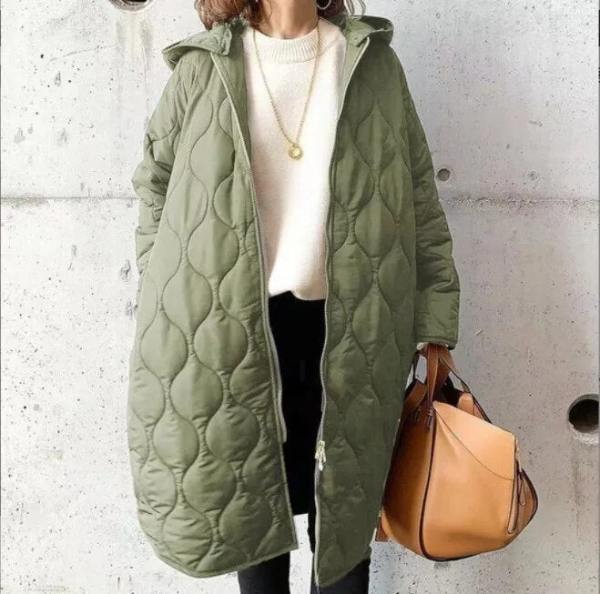 Elfrea - Lässiger Parka-Mantel mit Kapuze