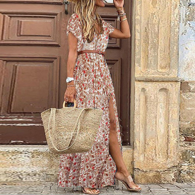 Maren - Boho Sommer Langes Kleid