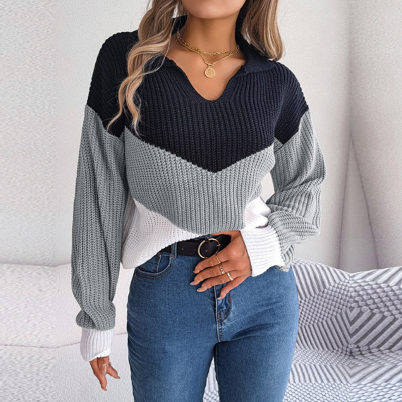 Lotte - Langärmeliger Strickpullover