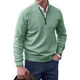 Ricky - Eleganter Kaschmirpullover mit Reißverschluss