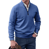 Ricky - Eleganter Kaschmirpullover mit Reißverschluss