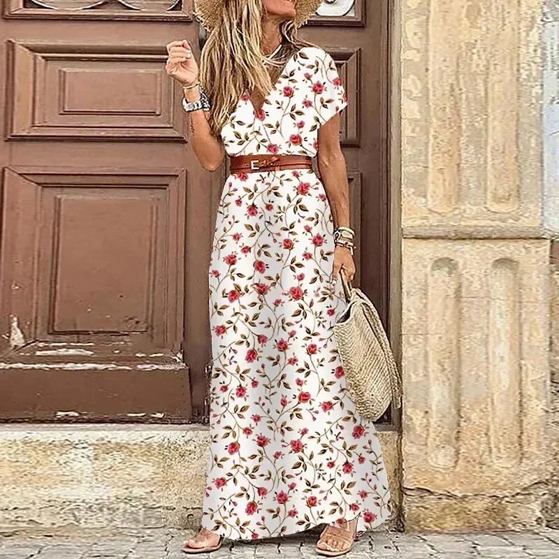 Maren - Boho Sommer Langes Kleid